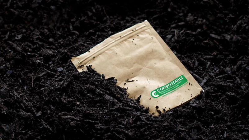 Bolsa de plástico biodegradable