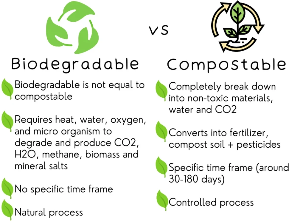 Biodegradable vs Compostable Key Differences