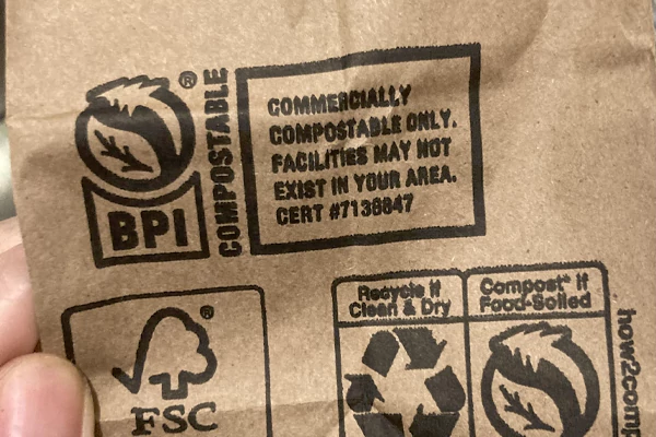 Commercially Compostable Bag