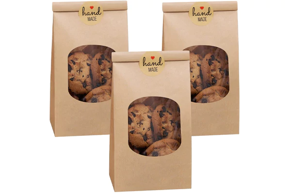Paper Cookie Bags with Window
