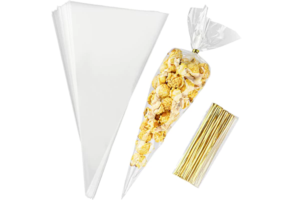 Plastic Cone Bags for Popcorn