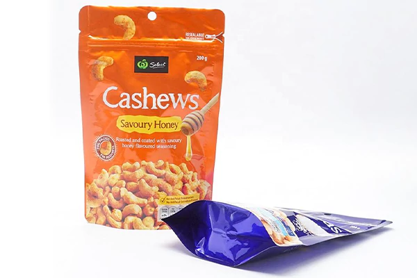 Zipper & Resealable Cashew Bag