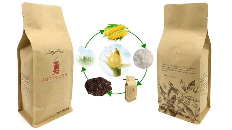 biodegradable flat bottom bags Reduces Waste