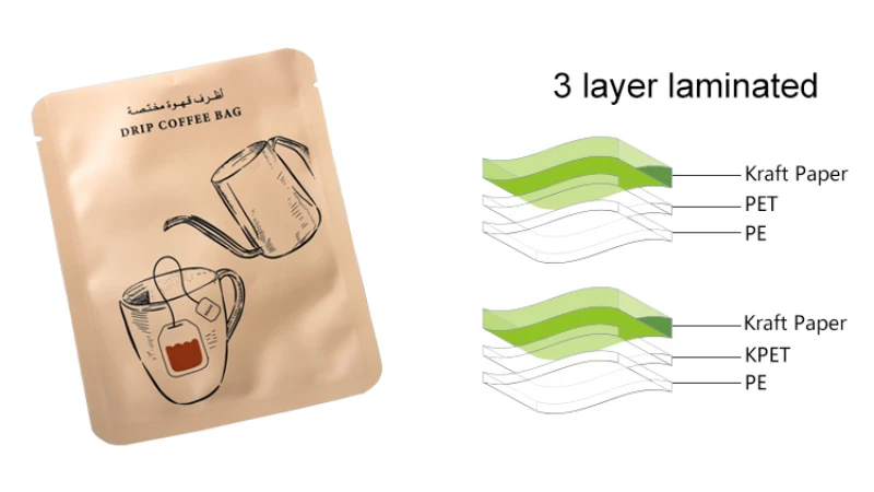 3 layer laminated coffee pouch