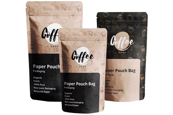 Biodegradable Stand Up Coffee Pouches