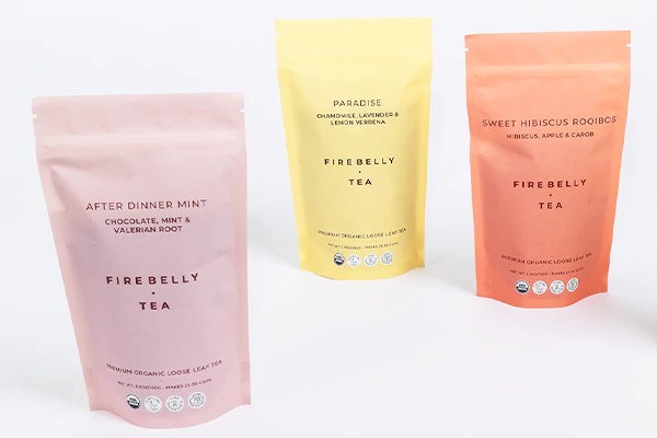 Biodegradable Stand Up Tea Pouches