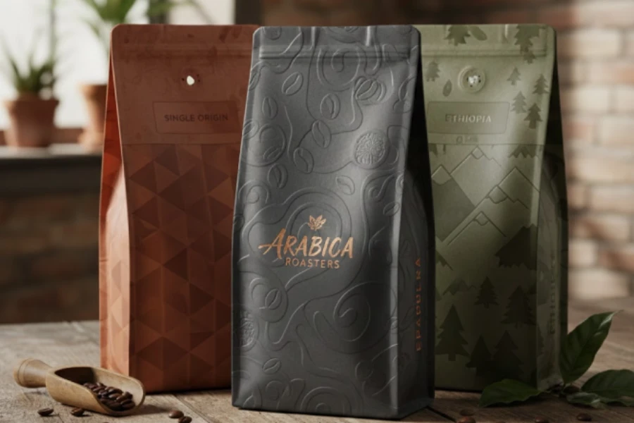 Embossed coffee Pouches