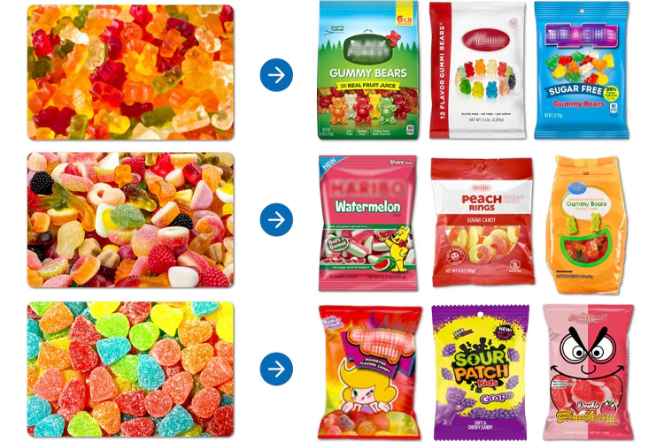 Flat Candy Pouches