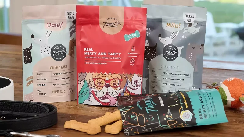Stand Up pet food Pouche