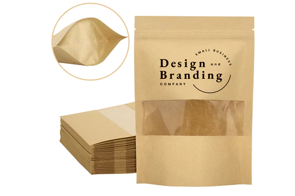 kraft paper with window