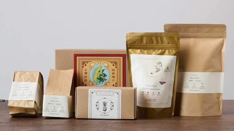 kraft paper tea pouches