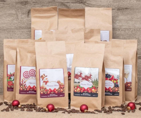 paper Christmas coffee Bags