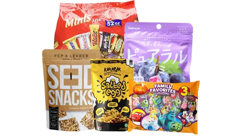 size of candy bags