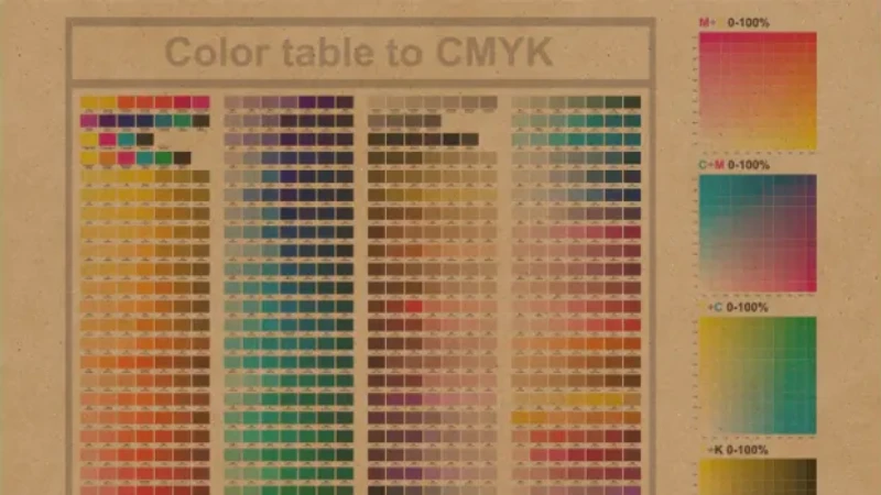 CMYK on Brown Paper bag
