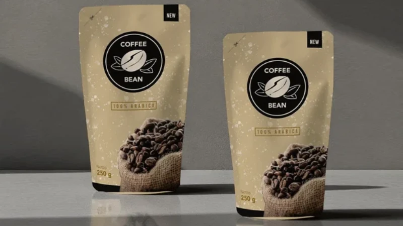 Kraft Stand Up Coffee Pouches