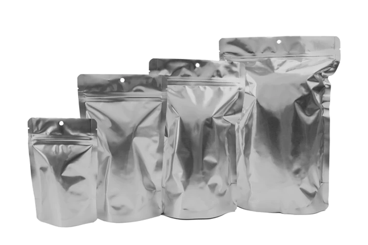 Design di integratori in busta metallizzata