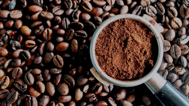 Oily Coffee Beans and Espresso