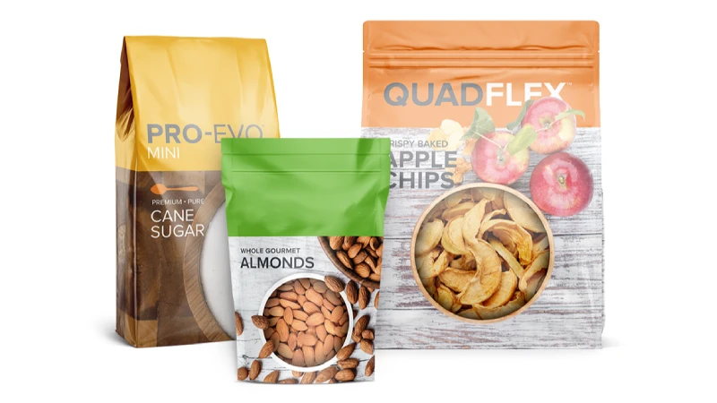 Saco plástico PCR para alimentos