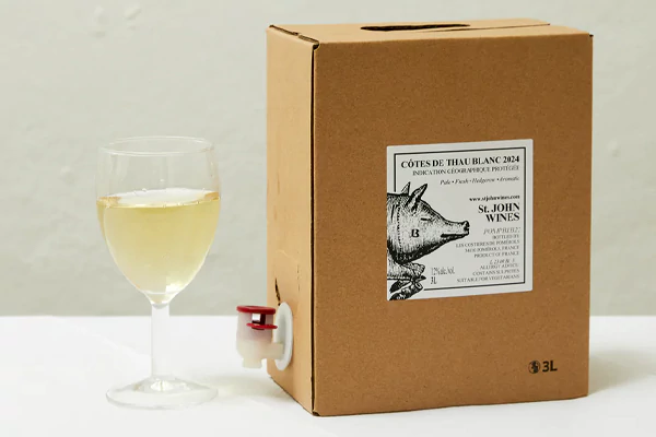 white Wine Bag in Box