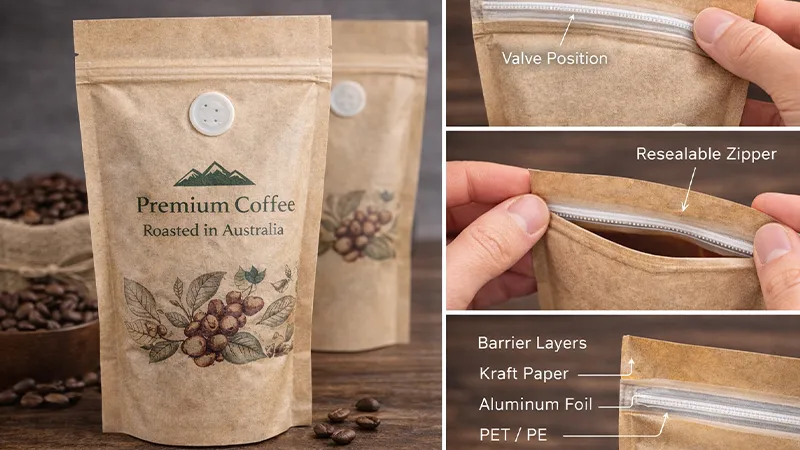 High barrier coffee bag