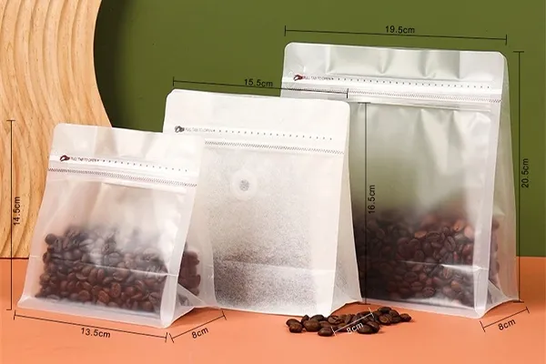 Frosted Clear Coffee Bag