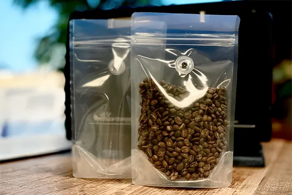Transparent Stand up Coffee Bags