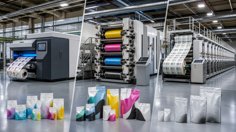 Digital vs Flexo vs Gravure Printing: Which Method Fits Your MOQ?