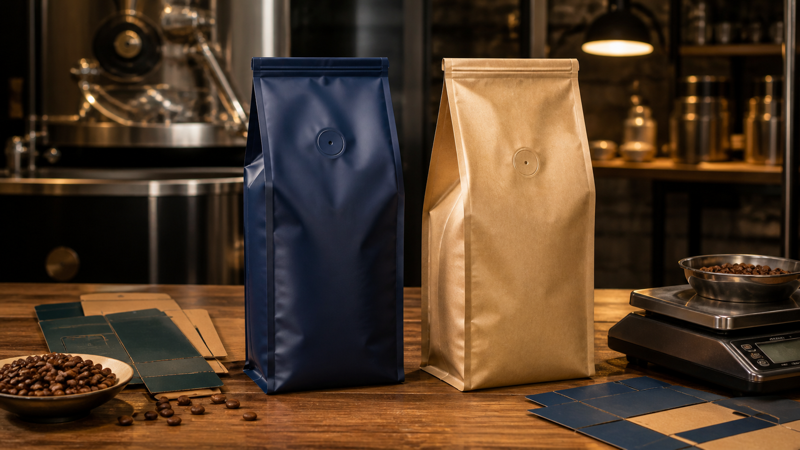 Flat-Bottom vs Side-Gusset Bags for 1 kg Coffee