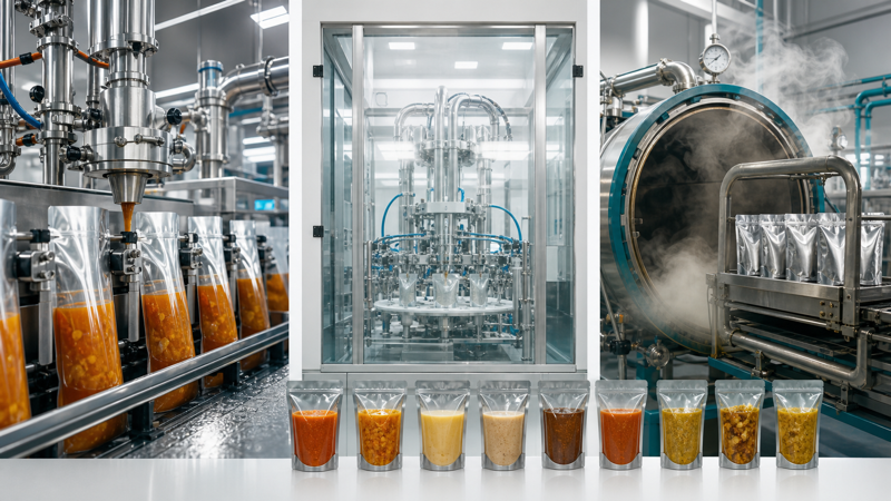Hot-Fill vs Aseptic vs Retort Pouches: Which Process Fits Your Product?