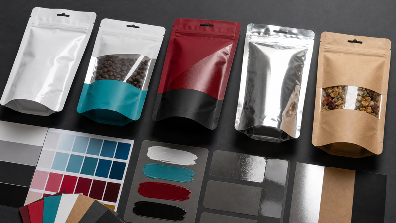 White Ink, Spot Colors, and Varnishes on Flexible Pouches