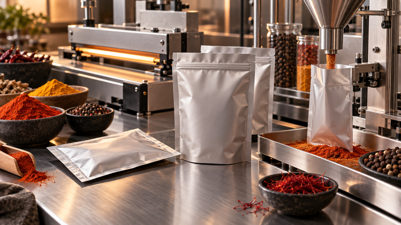 Spice Packaging: Aroma Barrier, Anti-Static Film, and Seal Design