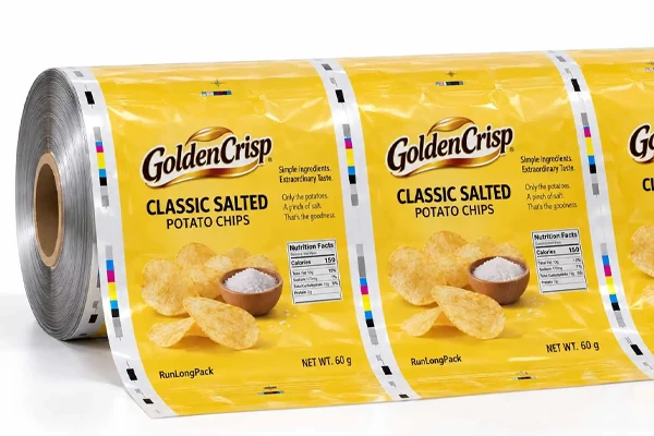 Printed Rollstock Chip Pouches